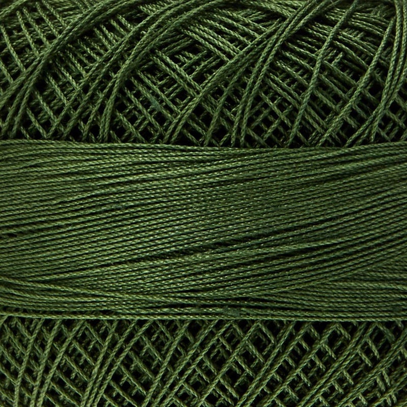 Lizbeth Size 80 HH80676 Lizbeth Cotton Thread 184 Yds 10 Grams, Leaf Green Dk - Image 2